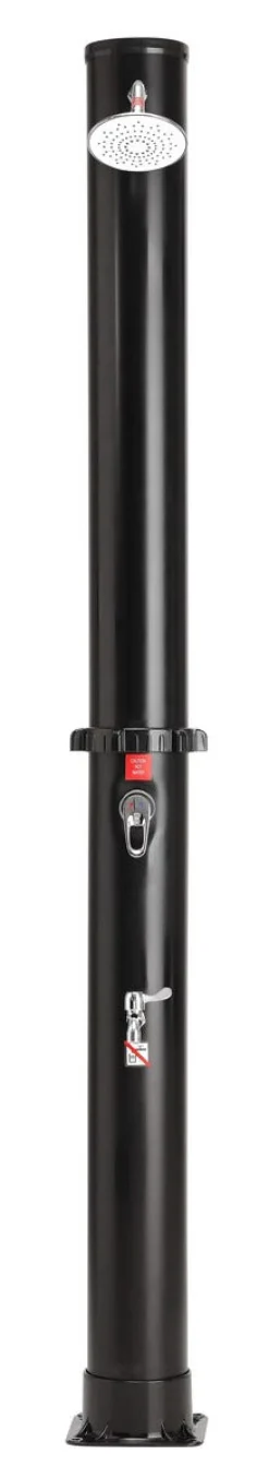 Soloppvarmet utedusj med fotdusj, 35 liter