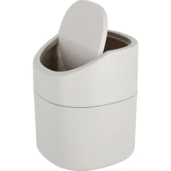 Søppelbøtte med vippelokk for bord, plast, 16,5 cm