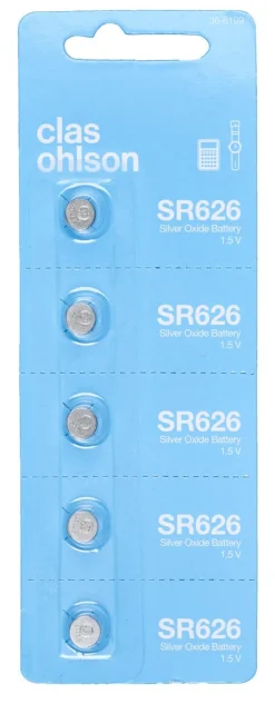 SR626 sølvoksidbatteri 1,5 V, 5-pakning
