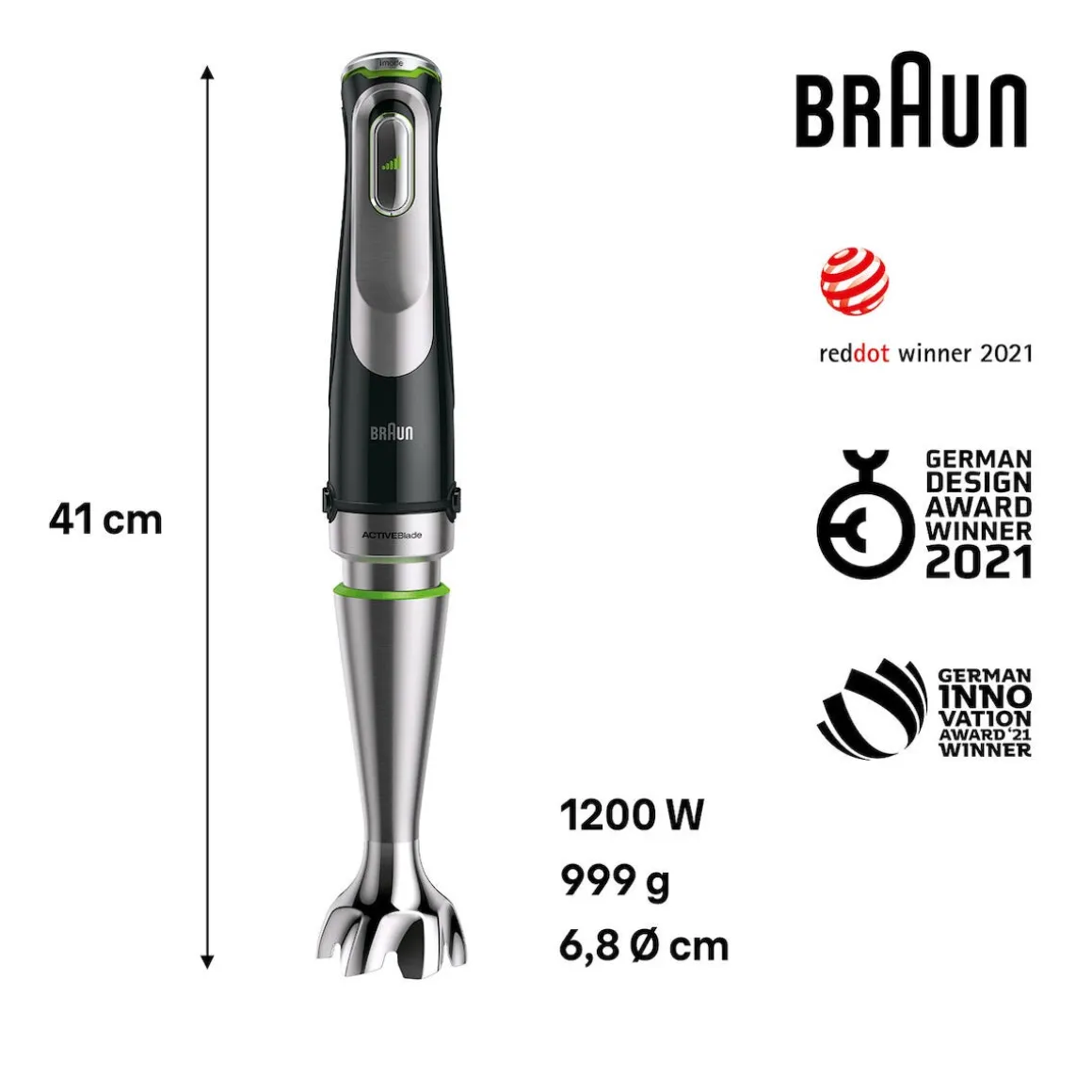 Stavmikser Braun MultiQuick 9 stavmikser, MQ9135XI