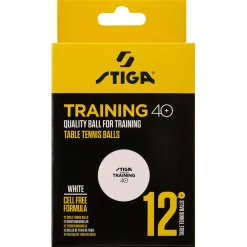 Stiga Training 40+ bordtennisballer, 12-pakning
