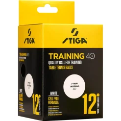 Stiga Training 40+ bordtennisballer, 12-pakning