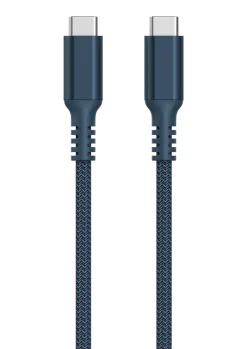 Stoffkledd USB C kabel 3m USB-C til USB-C Clas Ohlson