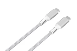 Stoffkledd USB C kabel 3m USB-C til USB-C Clas Ohlson