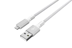 Stofftrukket USB-A til Lightning ladekabel for iPhone 3m Clas Ohlson