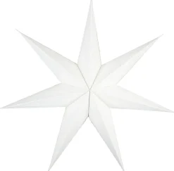 Stor adventsstjerne brettet papir hvit 70 cm, Northlight
