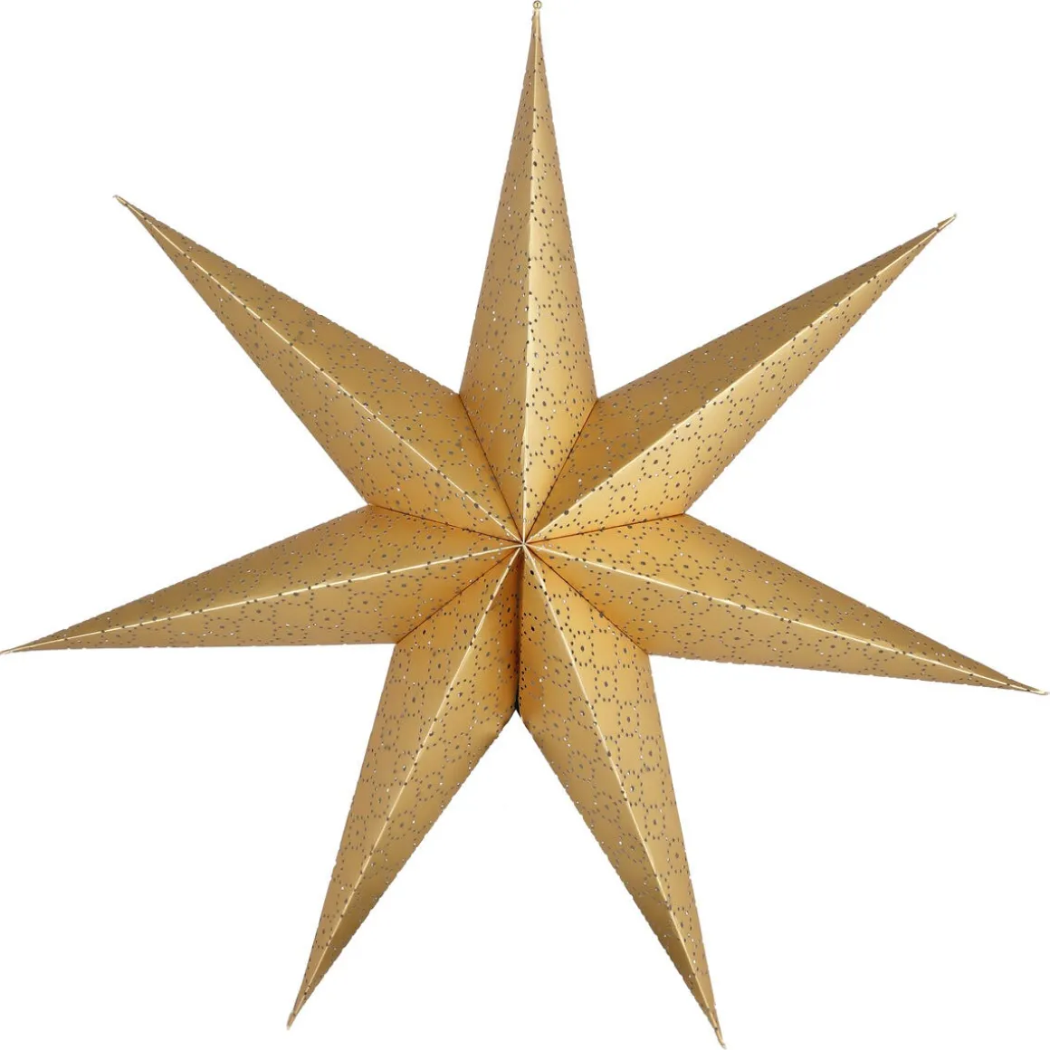 Stor adventsstjerne gull, papir, 70 cm