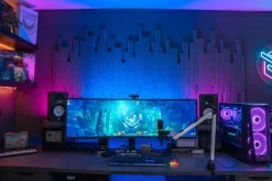 Streamplify akustikkpanel mørkegrått 60 × 30 cm 9-pakning