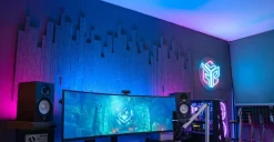 Streamplify akustikkpanel mørkegrått 60 × 30 cm 6-pakning