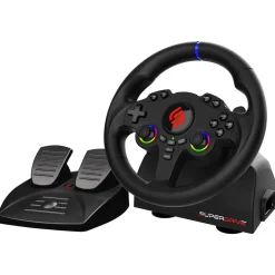 Superdrive 220 RS-5 gamingratt og pedaler, PS5 datamaskin