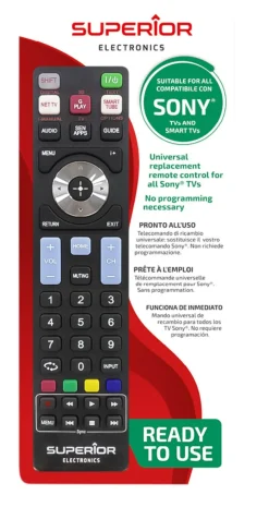 Superior universal fjernkontroll til Sony, SUPTRB009