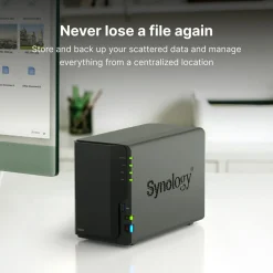 Synology DiskStation DS223 NAS, 2 brønner og sky