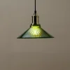 Taklampe Viola i glass, grønn 25 cm Northlight