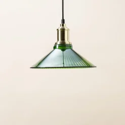 Taklampe Viola i glass, grønn 25 cm Northlight