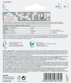 Tesa selvheftende krok, 2 stk/pk.