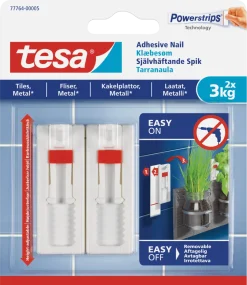 Tesa selvheftende kroker, hvite