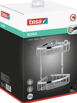 Tesa Aluxx dobbel dusjhylle, krom