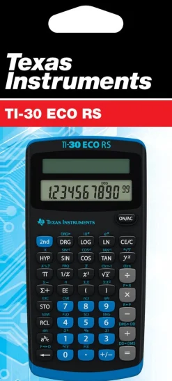 Texas Instruments TI-30 ECO RS kalkulator, solcelle