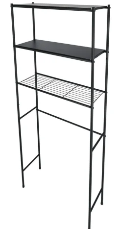 Toaletthylle svart, 65,5 x 24 x 163 cm