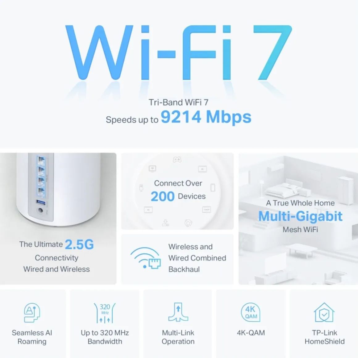 TP-Link Deco BE65 mesh-ruter med WiFi 7
