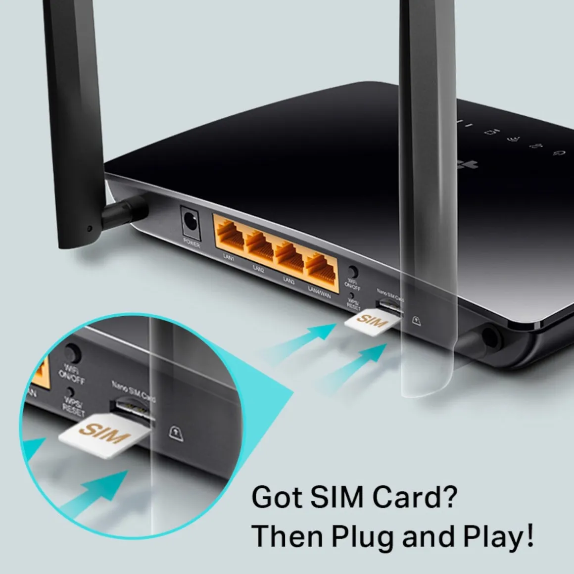 TP-Link TL-MR6400 trådløs 4G-router, svart