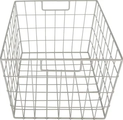Trådkurv i beige metall