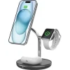 Trådløs Qi2-lader 3-i-1 for iPhone, magnetisk, 15 W