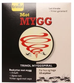 Trinol myggspiral, 10 stk.