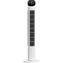 Tårnvifte med fjernkontroll, 50 W, hvit, 88 cm