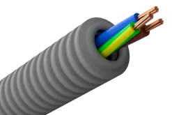 Trukket flexslange med FQ-kabel 3G1,5 mm2