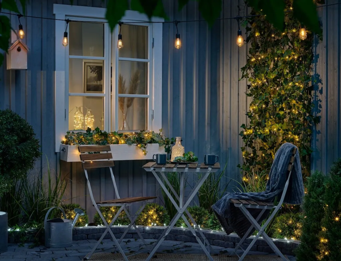 Tuja med LED-belysning