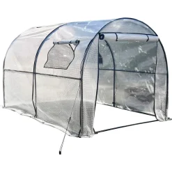 Tunneldrivhus plast 6 m², 3 x 2 x 1,9 m