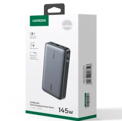 Ugreen Nexode powerbank 25 000 mAh 145 W, 3 porter