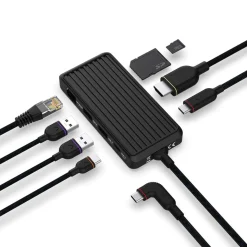 Unisynk USB-C hub for laptop, 8 porter