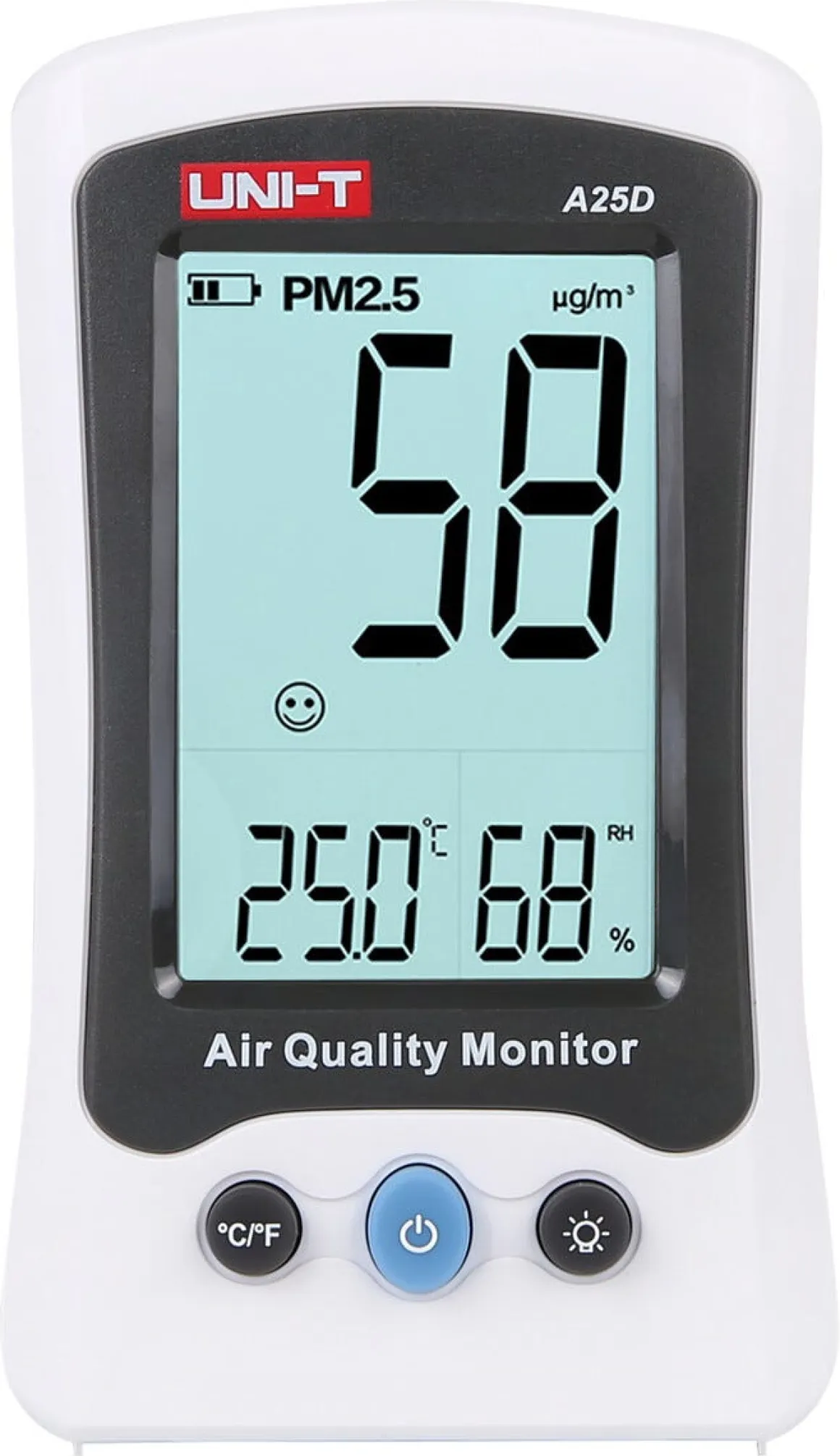 Uni-T A25D bærbar innendørs luftkvalitetsmåler