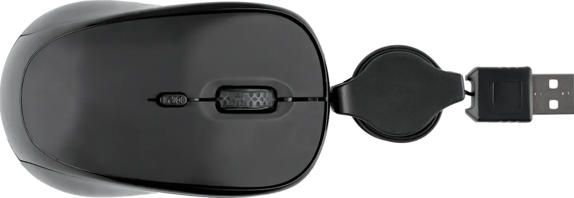 USB mus / minimus med kabelspole