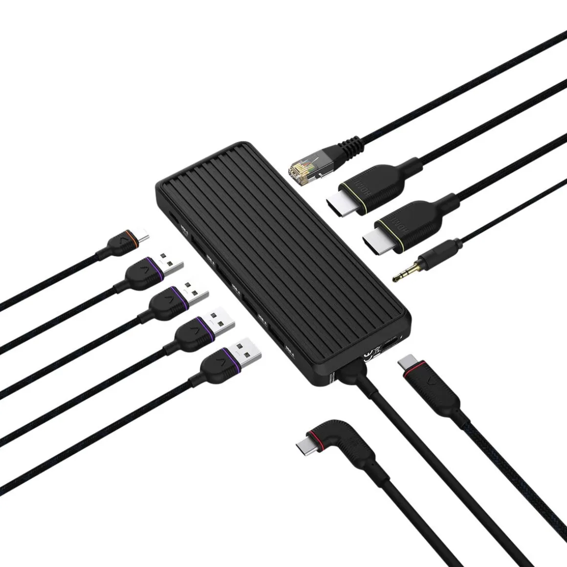 USB-C dockingstasjon 10 porter