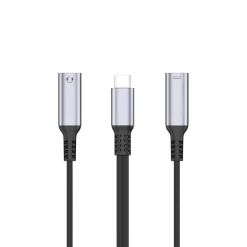 USB-C til USB-C lyd- og ladeadapter 100 W