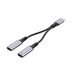 USB-C til USB-C lyd- og ladeadapter 100 W