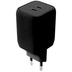 USB-C-lader Dual Port GaN 65 W, 1 m kabel