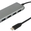 USB-hub USB-C til 4 x USB-A
