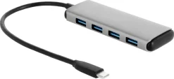 USB-hub USB-C til 4 x USB-A