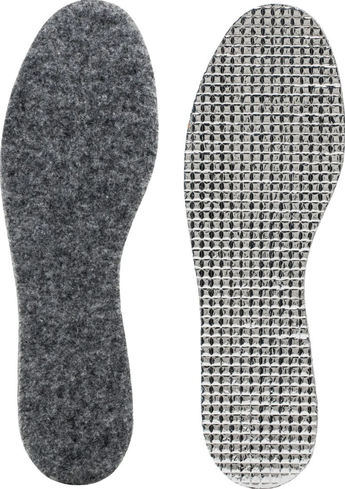 Varme innleggssåler aluminium/filt Kvill, 1 par