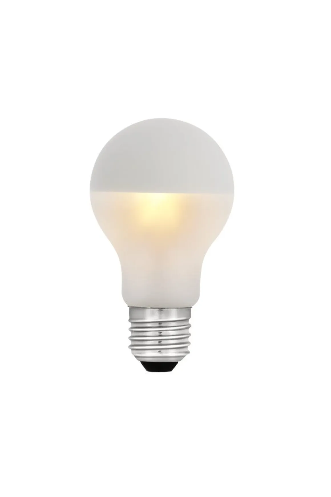 Varmhvit LED-pære E27 på 4,9 W og 470 lumen, dimbar