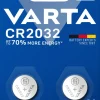 Varta CR2032 litiumbatteri, 2-pakning