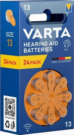 Varta HAB 13 høreapparatsbatteri 1,4 V, 24-pakning