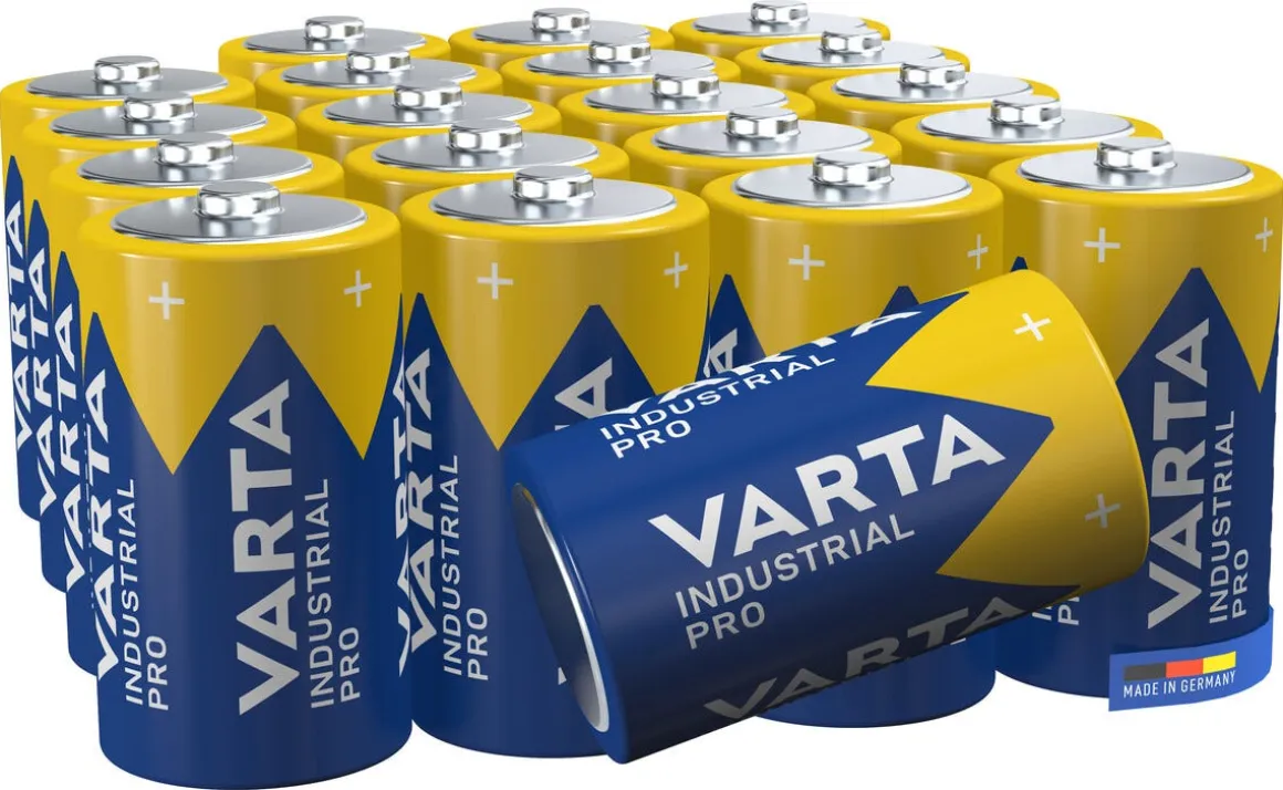 Varta Industrial Pro D/LR20-batterier, 20-pakning