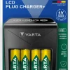 Varta LCD Plug Charger+ batterilader, 2600 mAh