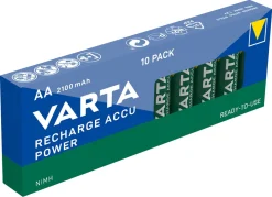 Varta Power oppladbare AA/HR6-batterier, 10-pakning