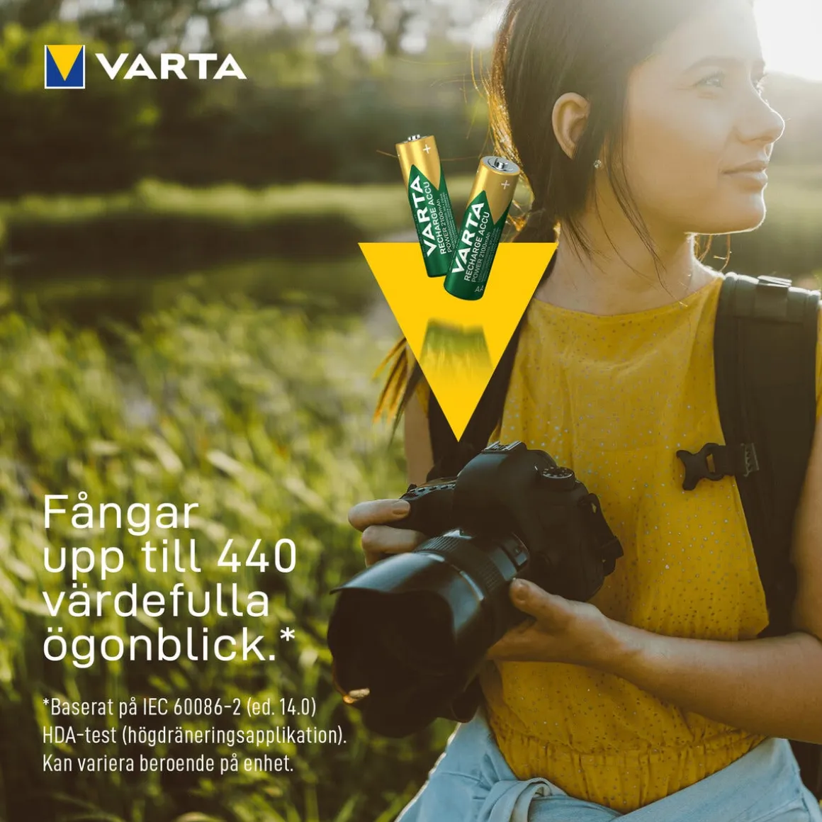 Varta Power oppladbare AA/HR6-batterier, 10-pakning